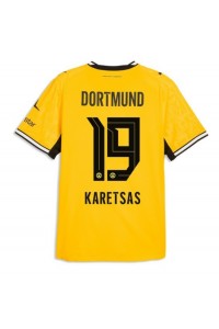 Borussia Dortmund Konstantinos Karetsas #19 Jalkapallovaatteet Kotipaita 2026-27 Lyhythihainen